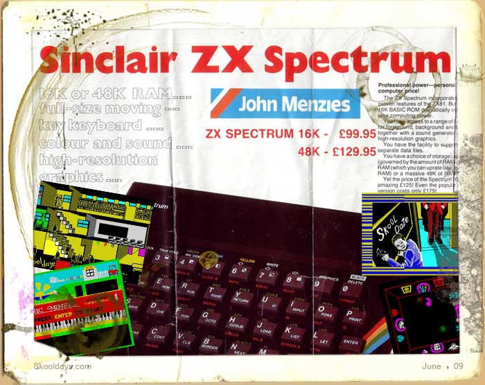ZX Spectrum 16K or 48k - where the home computer games started